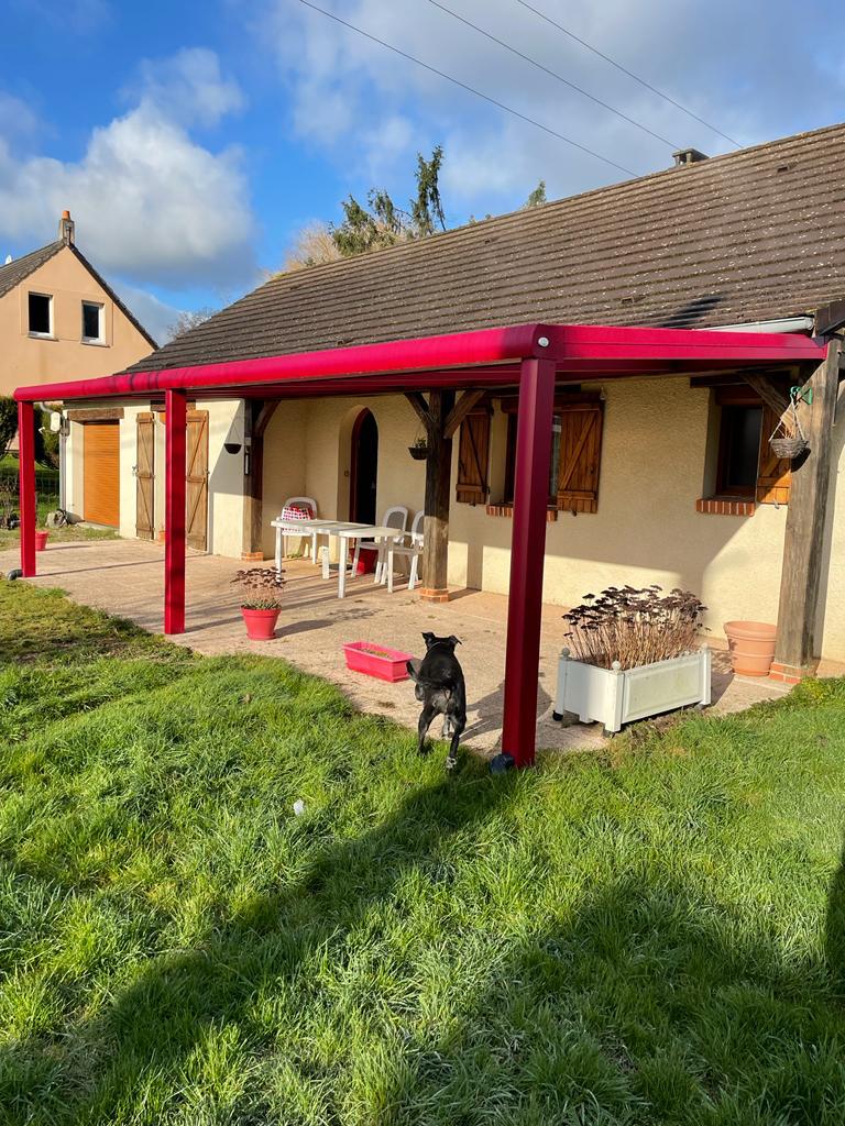 Pergola rouge